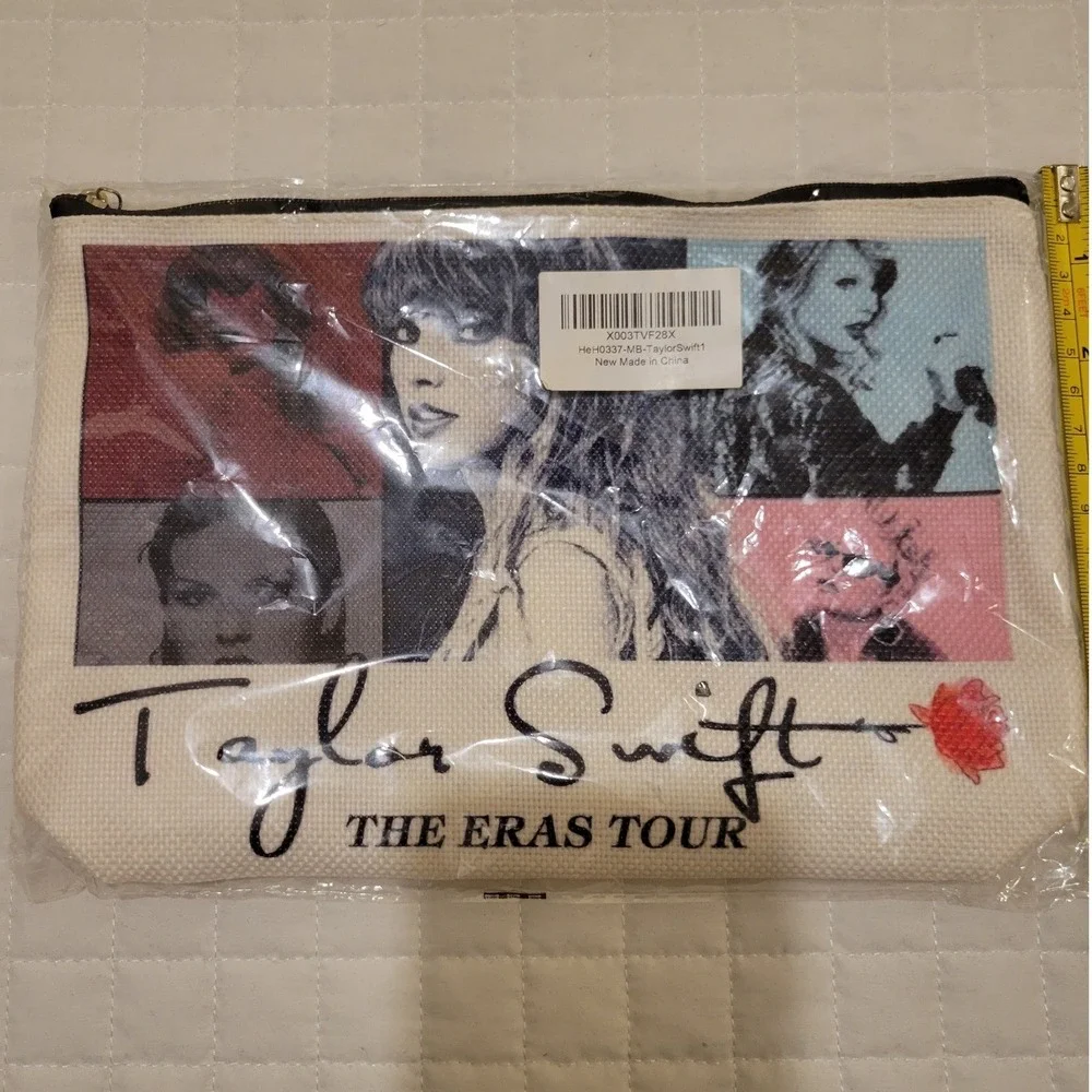 Taylor‎ Swift The Eras Tour Makeup Bag Canvas Zipper Pouch Pencil Bag Hot Fandom